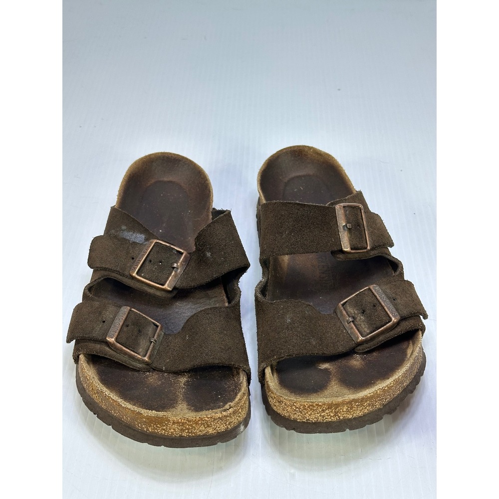 Birkenstock Arizona Soft Footbed Mocha Brown Suede Leather Sandals Mens 42 L11